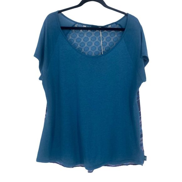 prAna Women's Dina Top in Blue Ash Size XL NWT - Picture 3 of 12